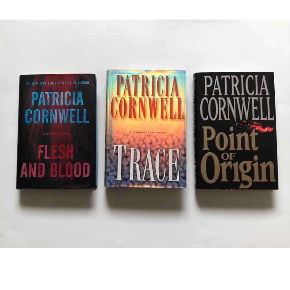 3 Patricia Cornwell, Hard Cover, books, pre-owned, EUC